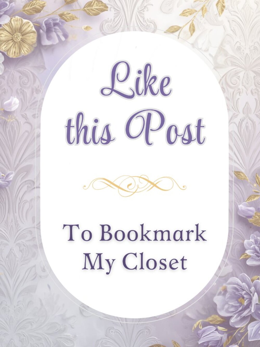 Bookmark My Closet to Visit at Your Leisure! New Items Frequently Added